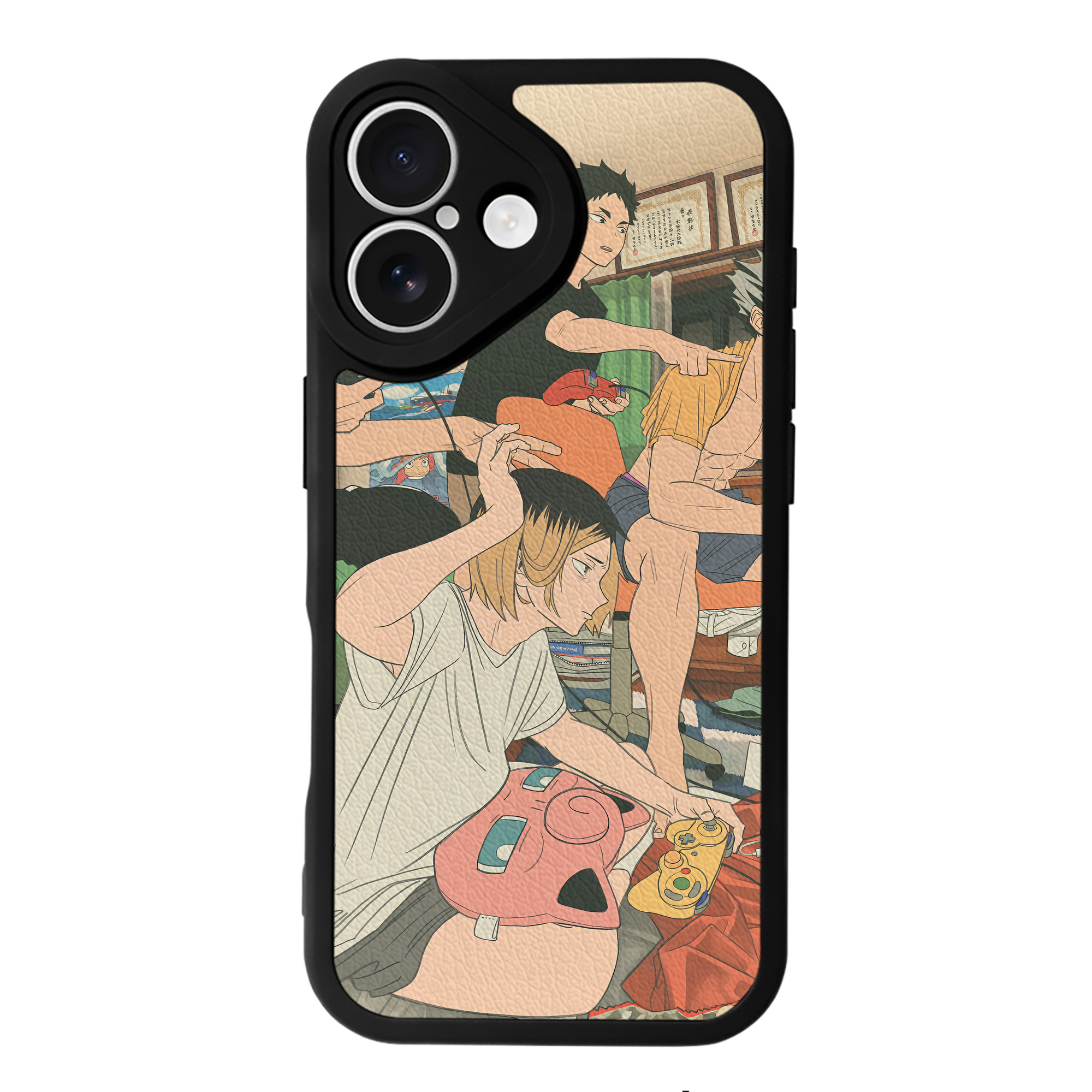 （画像用） ハイキュー!! Haikyu!! 【iPhone 16シリーズ対応】シリコンスマホケース（レザー調） 材質：シリコン